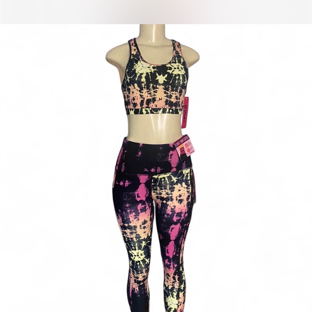 Women's Multicolor Tie-Dye Activewear Set